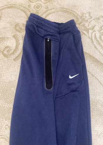 Erkek Lacivert Rahat Kesim Fermuarlı Eşofman Altı - Görsel 3