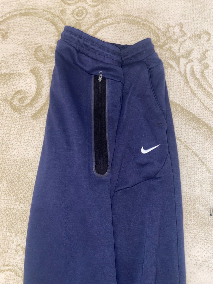 Erkek Lacivert Rahat Kesim Fermuarlı Eşofman Altı - Görsel 3