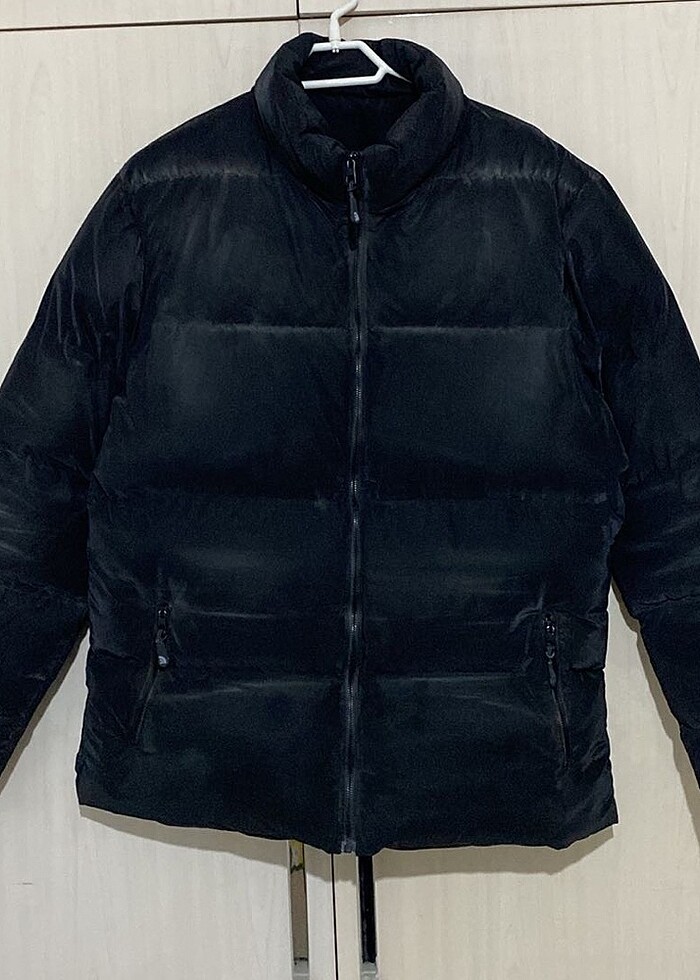 Erkek şişme mont siyah - Görsel 2