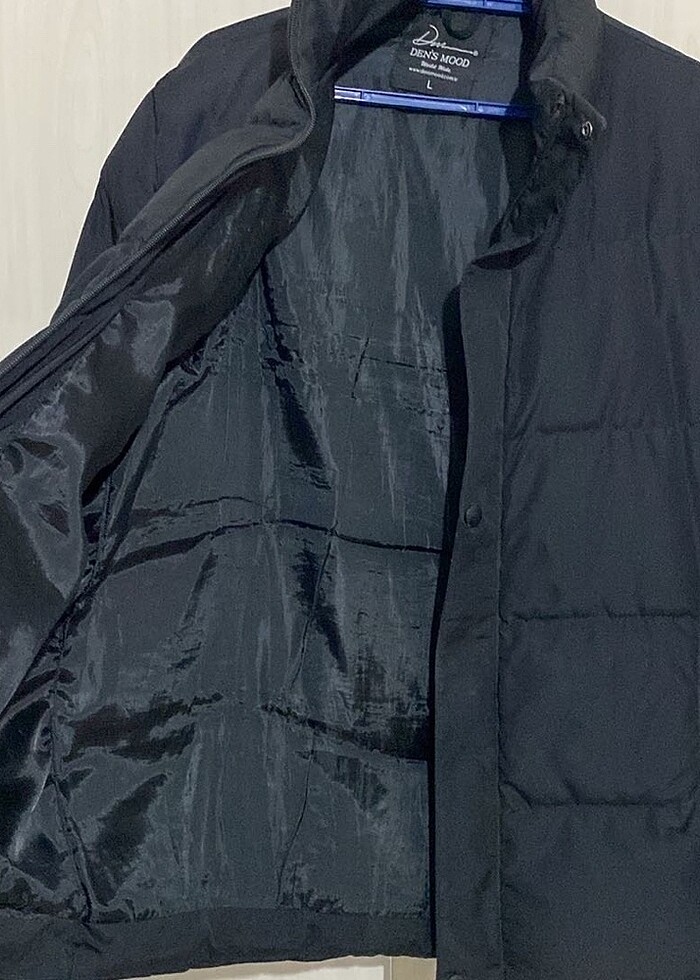 Erkek şişme mont siyah - Görsel 4