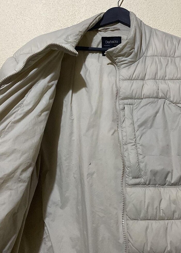 Erkek şişme mont krem defactı - Görsel 3