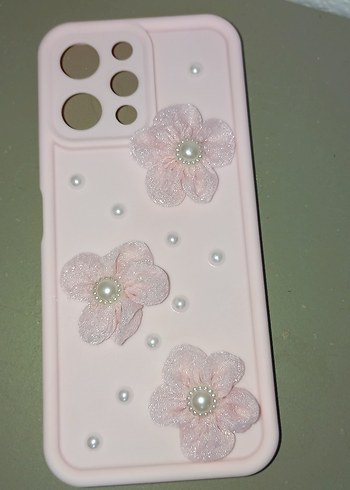 Pembe Bohem İnci Detaylı redmi 12 Telefon Kılıfı - Görsel 3