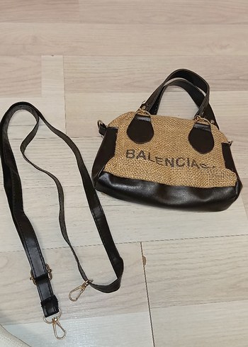 Kahverengi Baskılı Deri Kadın Çanta - Görsel 5