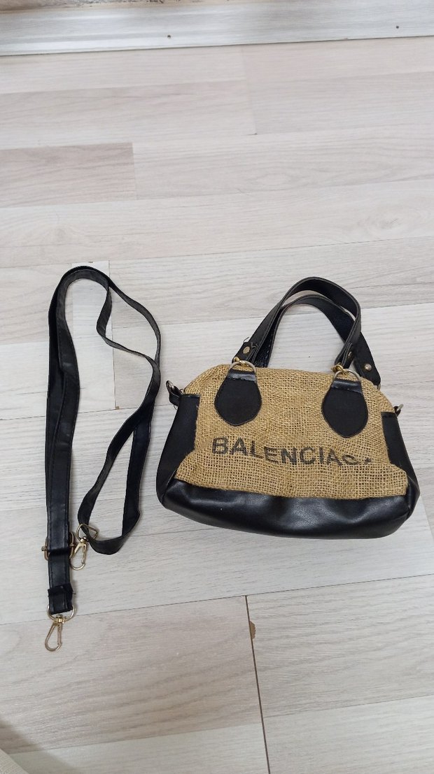 Kahverengi Baskılı Deri Kadın Çanta - Görsel 2