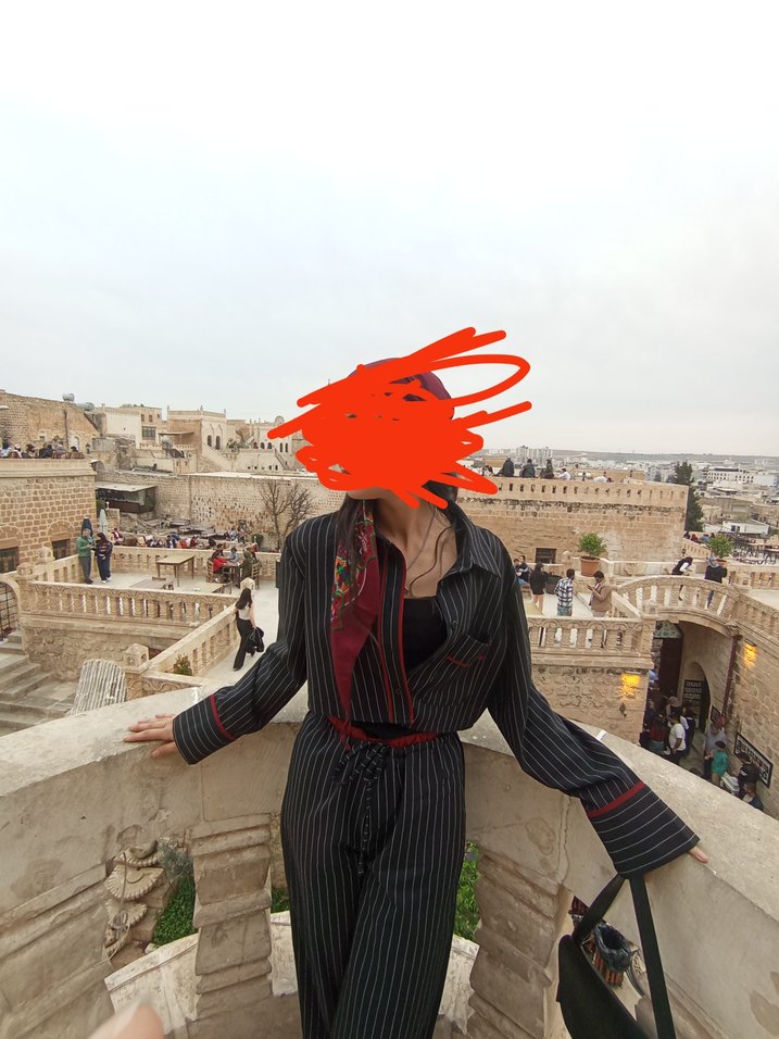 ikili takım bordo siyah çizgili - Görsel 3