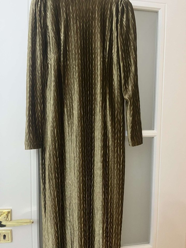 Kadın Uzun Pilili Bohem Elbise - Görsel 2