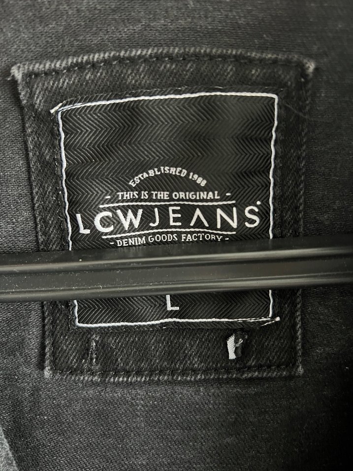 Siyah Fermuarlı Biker Denim Ceket - Görsel 3