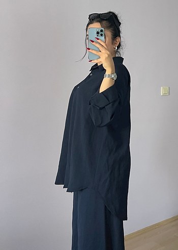 Lacivert  Pamuklu  Kadın Takım - Görsel 2