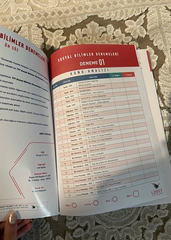  TYT Limit yayınları branş deneme