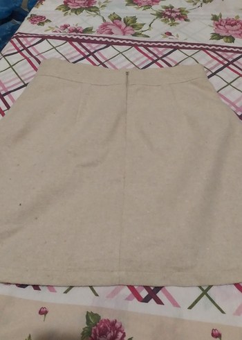 Bej Midi Kadın Mini Etek - Görsel 2