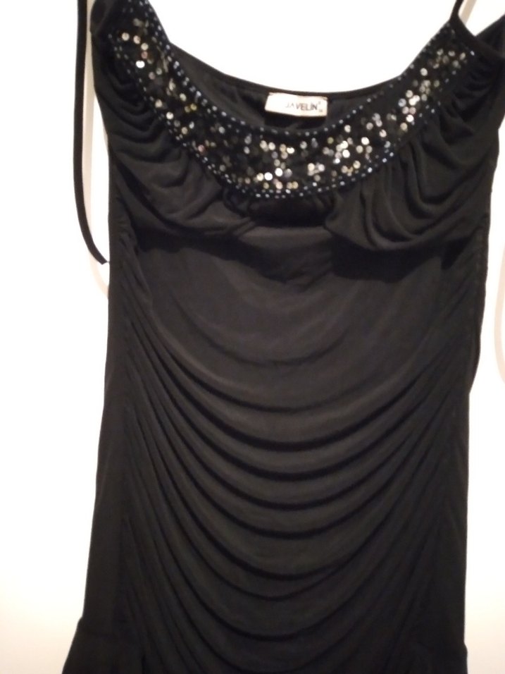 Siyah Straplez Gotik Midi Elbise - Görsel 2