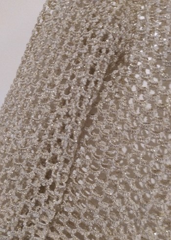 Bej Örgü Kadın Uzun Kollu Kazak - Görsel 5