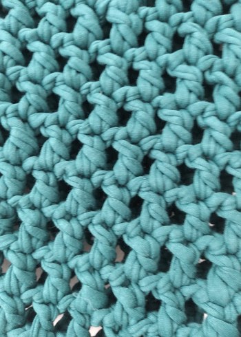 Koyu Yeşil Örgü Kadın Çanta - Görsel 3