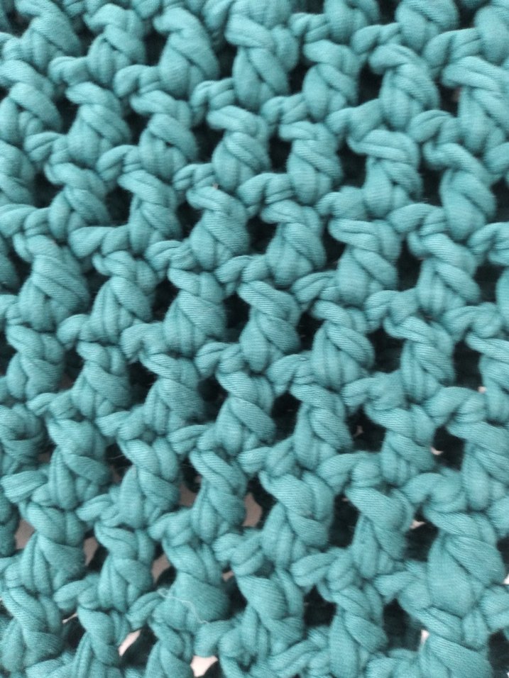 Koyu Yeşil Örgü Kadın Çanta - Görsel 3