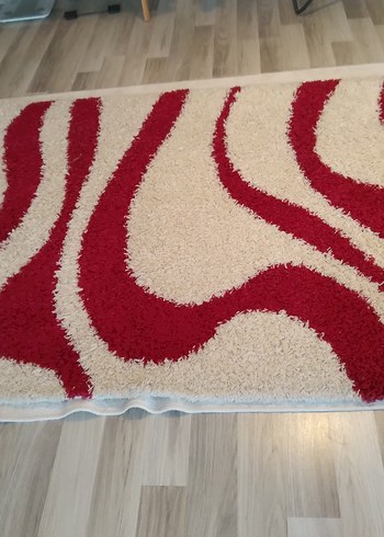 Kırmızı Zebra Desenli Çağdaş Halı - Görsel 2