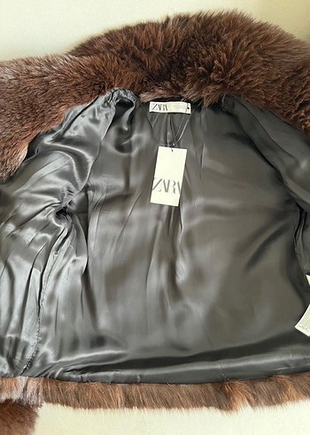 Zara Zara Acı Kahverengi Kürk