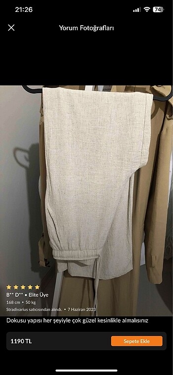 Diğer Stradivarius Keten Pantolon
