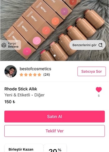 Rhode Stick Allık - Camel Renk