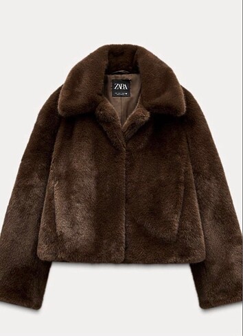 Zara peluş ceket mont