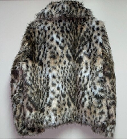 s Beden Zara Leopar desenli kürk