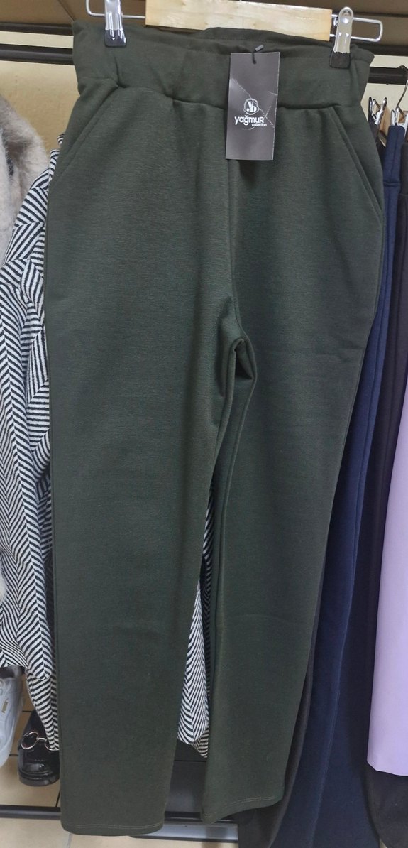 bel lastikli boru paça pantolon - Görsel 3