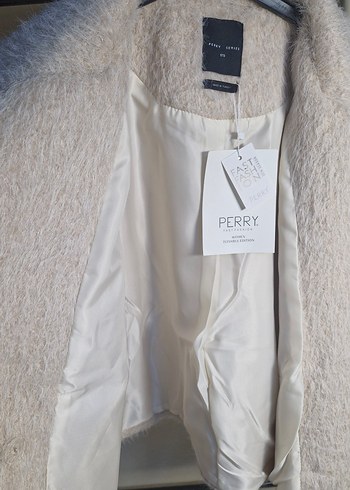 Bej kürk ceket - Görsel 3