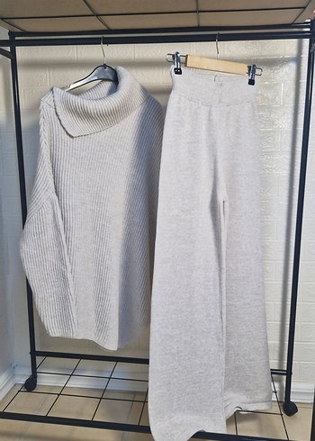 Ekru Renk Triko Takım SM.LXL Bedenler - Görsel 5