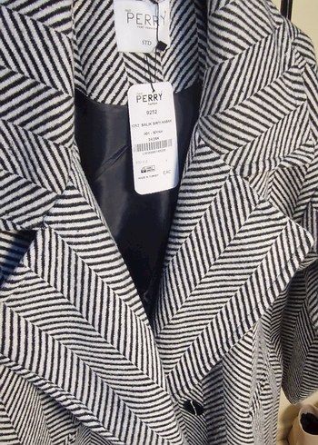 Desenli Oversize Kaban std beden - Görsel 5