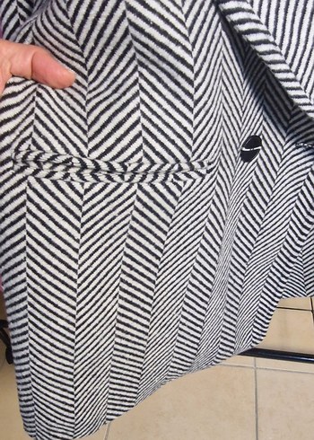 Desenli Oversize Kaban std beden - Görsel 6