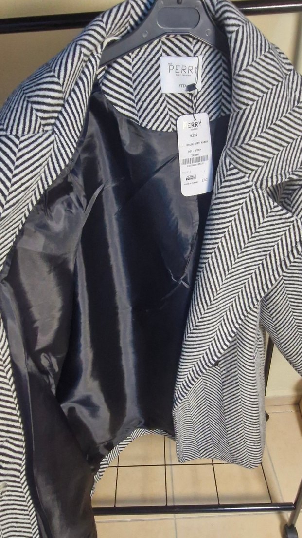 Desenli Oversize Kaban std beden - Görsel 4