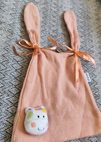 Albimini Pembe Nakışlı Bebek Şapkası
