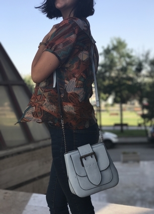 Markasız Ürün Mavi Askılı Çanta