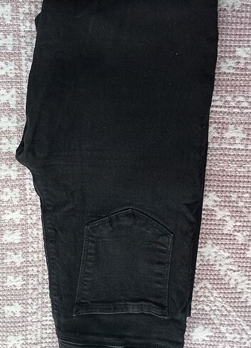 Defacto yüksek bel siyah kot pantolon - Görsel 2