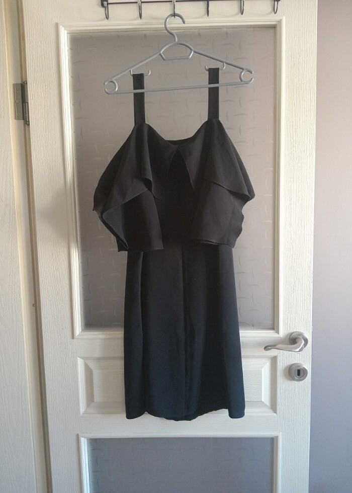 Defacfo omuzları açık elbise  - Görsel 2