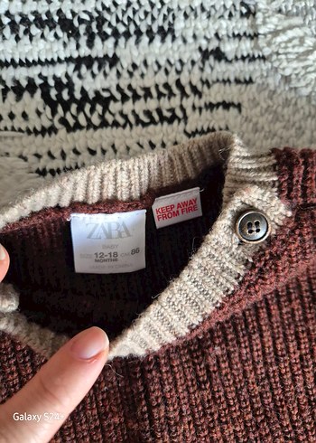 Erkek Çocuk Kahverengi Örgü Kazak - Görsel 2