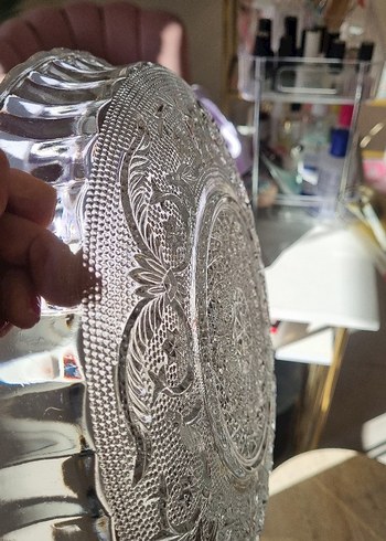 antika   kesme  kristal meyve tabağı - Görsel 2