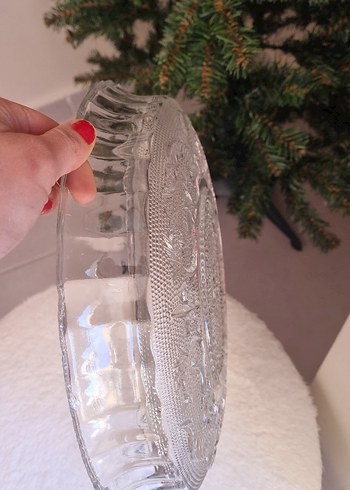 antika   kesme  kristal meyve tabağı - Görsel 4