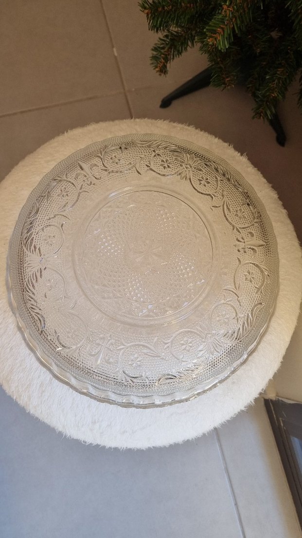 antika   kesme  kristal meyve tabağı - Görsel 3