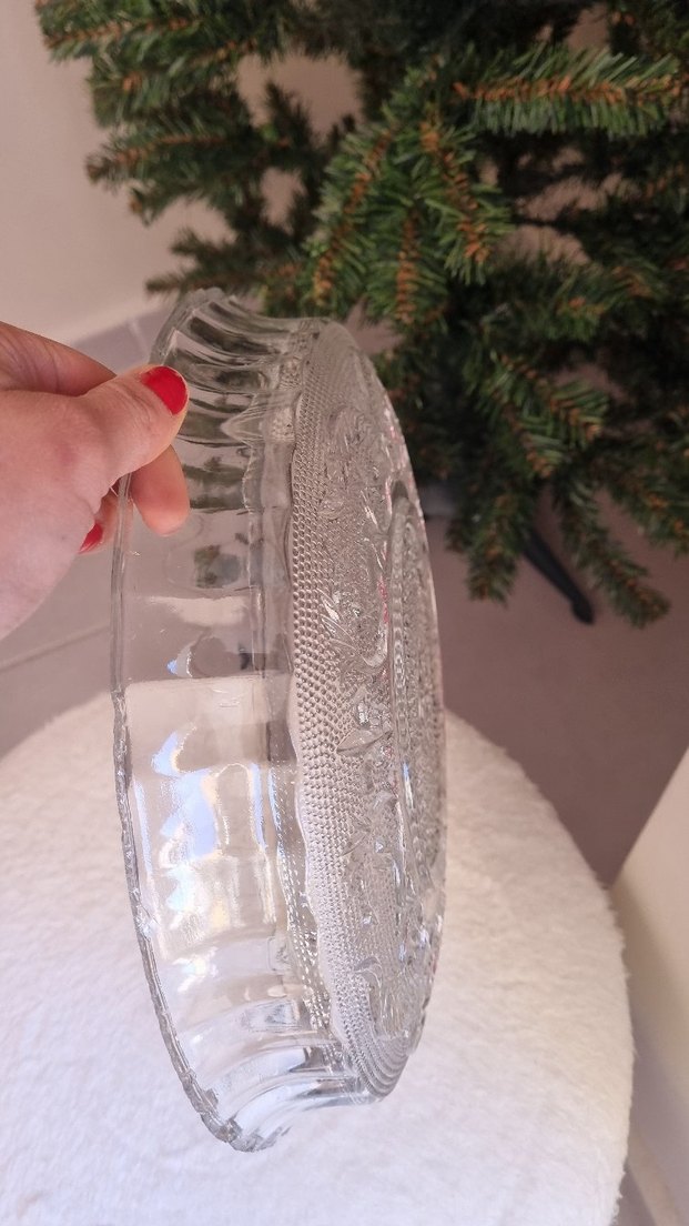 antika   kesme  kristal meyve tabağı - Görsel 4