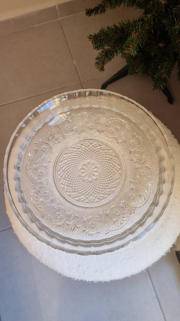 antika   kesme  kristal meyve tabağı - Görsel 5