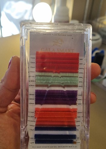 Renkli ipek kirpik  gala marka - Görsel 3