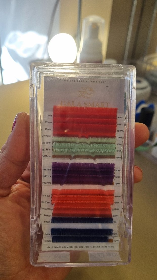 Renkli ipek kirpik  gala marka - Görsel 3