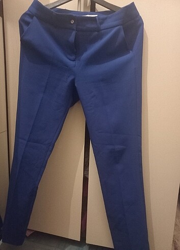 Lacivert kumaş pantolon - Görsel 3