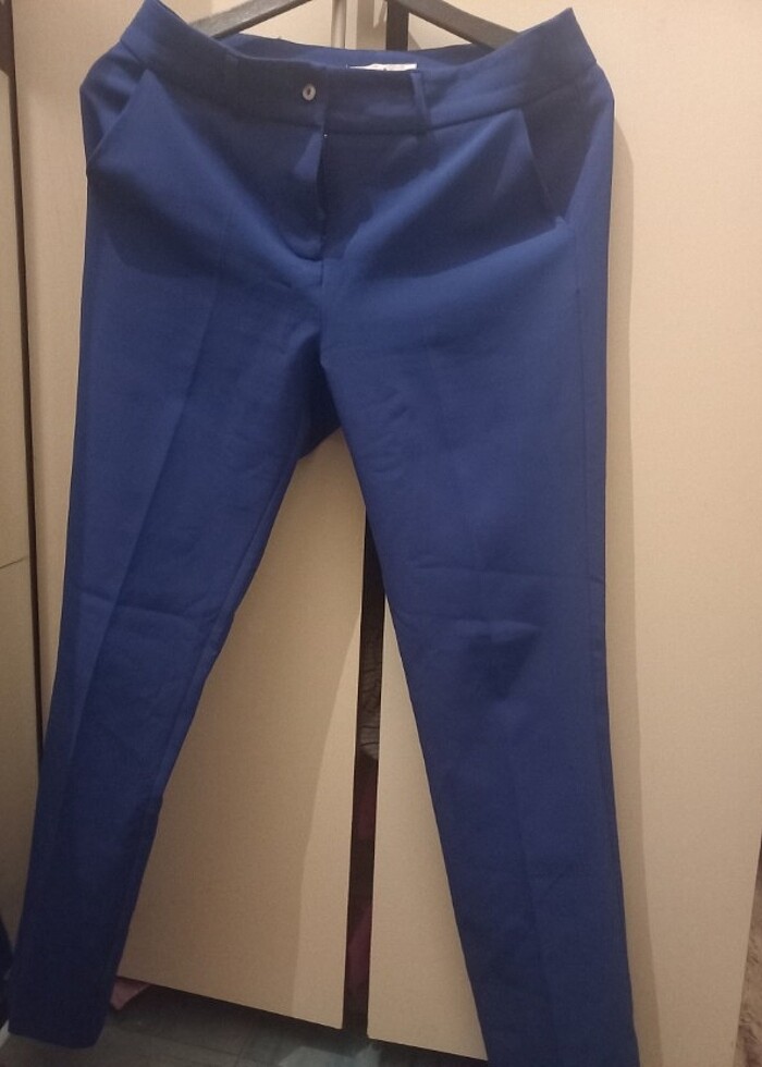 Lacivert kumaş pantolon  - Görsel 3