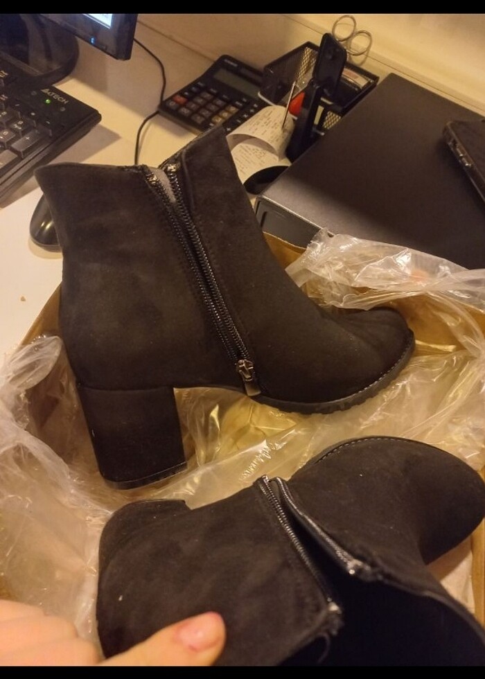 Kadın siyah bot topuklu - Görsel 2