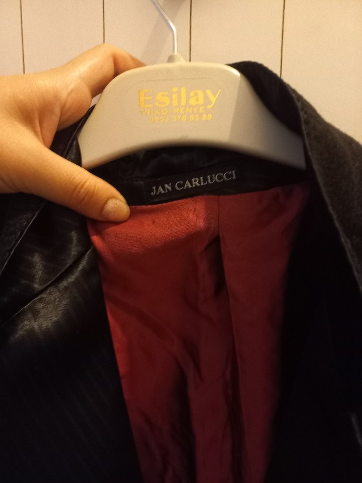 Düğmeli Beyaz Modern Klasik Erkek Takım Elbise damatlık - Görsel 3