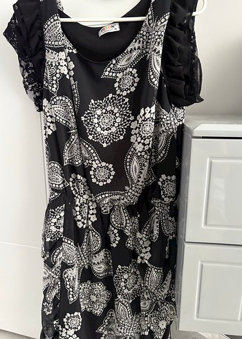 Bohem Desenli kısa Elbise - Görsel 2