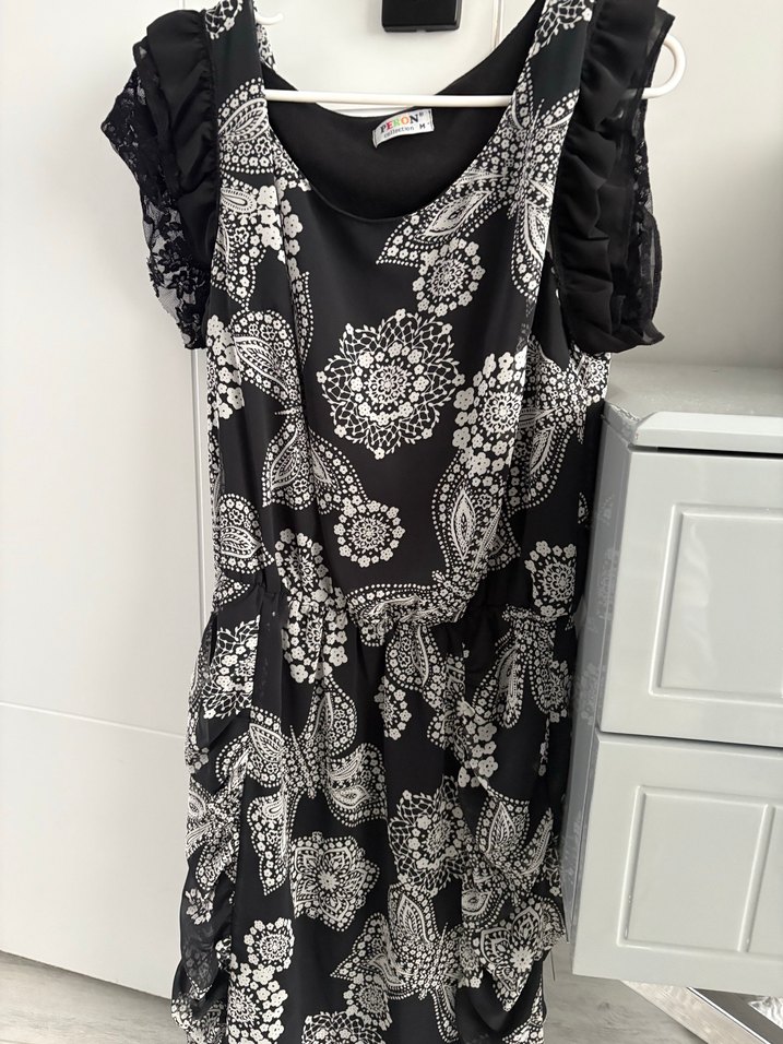 Bohem Desenli kısa Elbise - Görsel 4