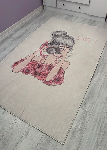 Bej ve Pembe Çocuk Halısı - Görsel 2