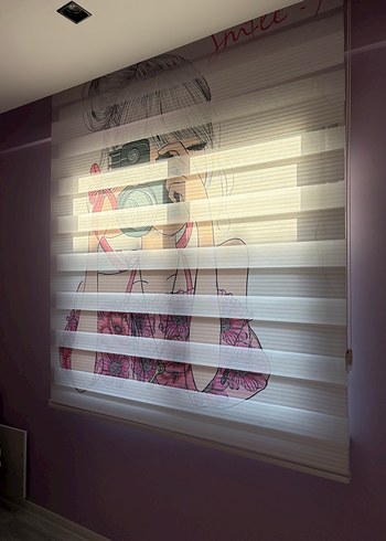 Detaylı zebra stor perde - Görsel 2